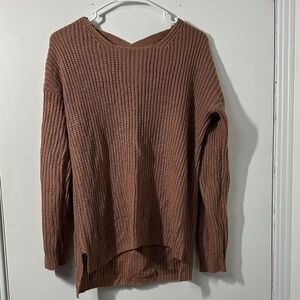 Charlotte Russe Warm Tan Knit Sweater